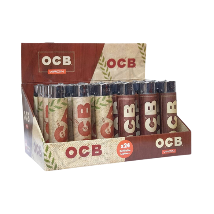 OCB Virgin Refillable Lighters - 24ct