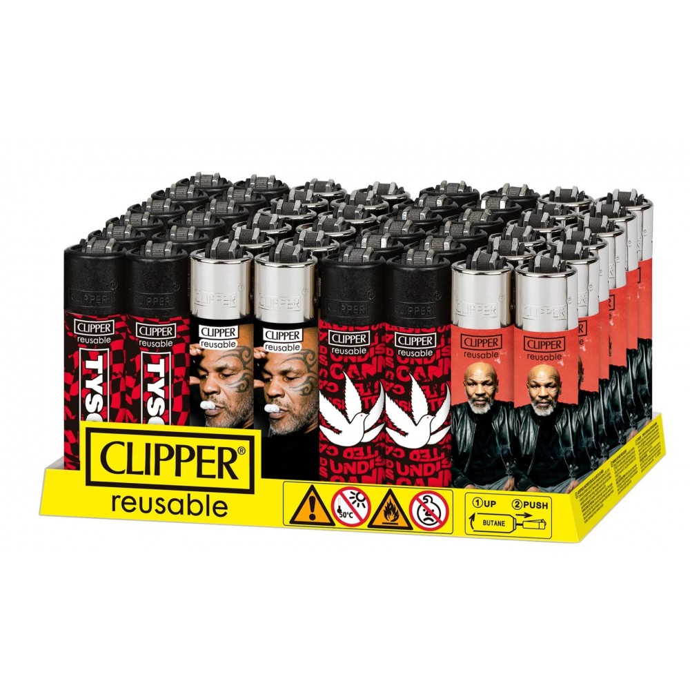 Clipper Mike Tyson Smoking Lighters  #3- 48ct