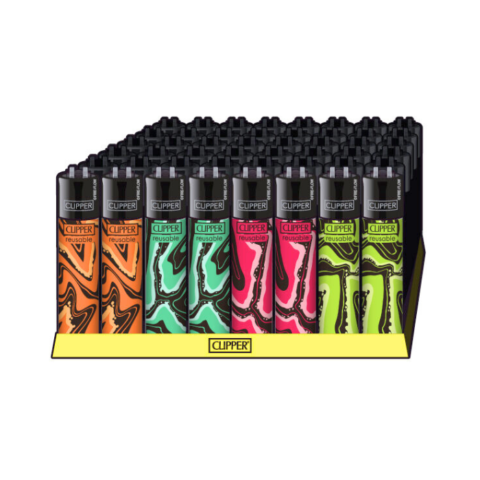 Clipper Spin Psycho Lighters - 48ct