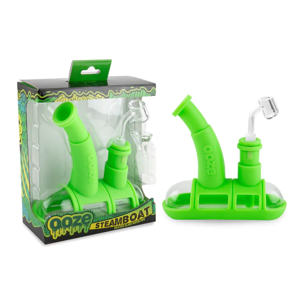 Ooze Steamboat Silicone Glass Water Pipe and Dab