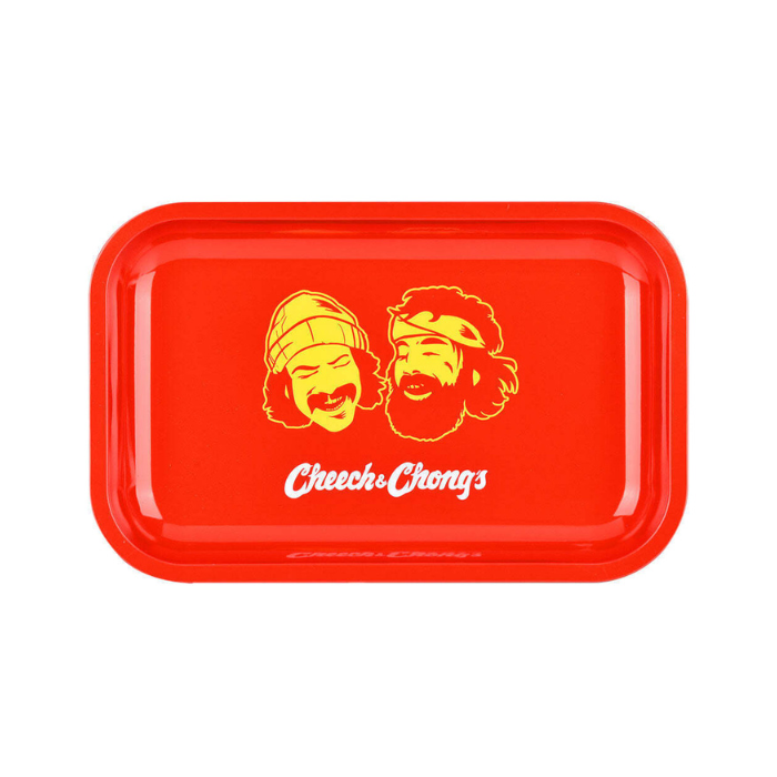Pulsar Cheech & Chong's Red Faces Metal Rolling Tray