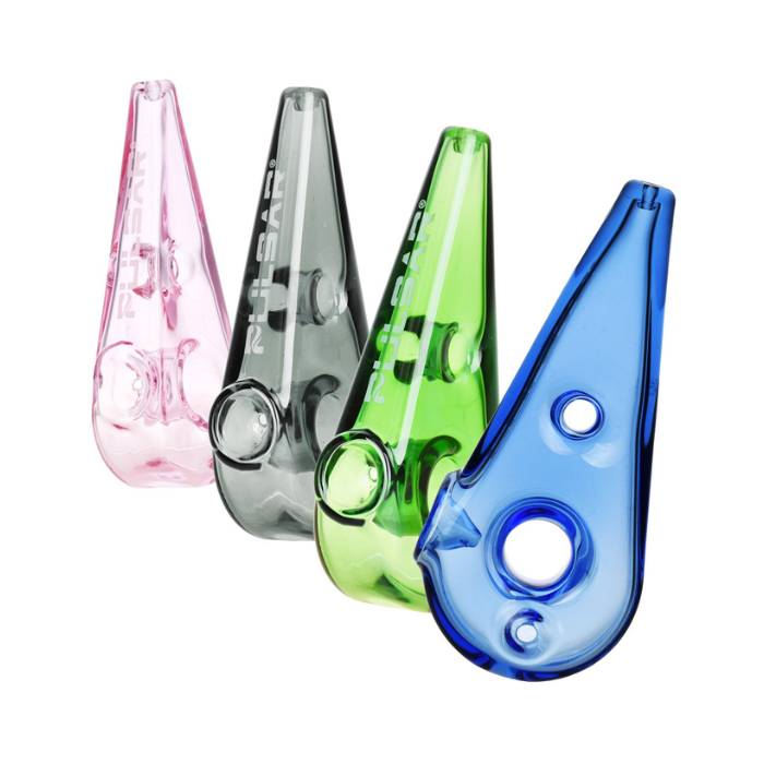 Pulsar 4" Double Finger Hole Handpipe - 4ct