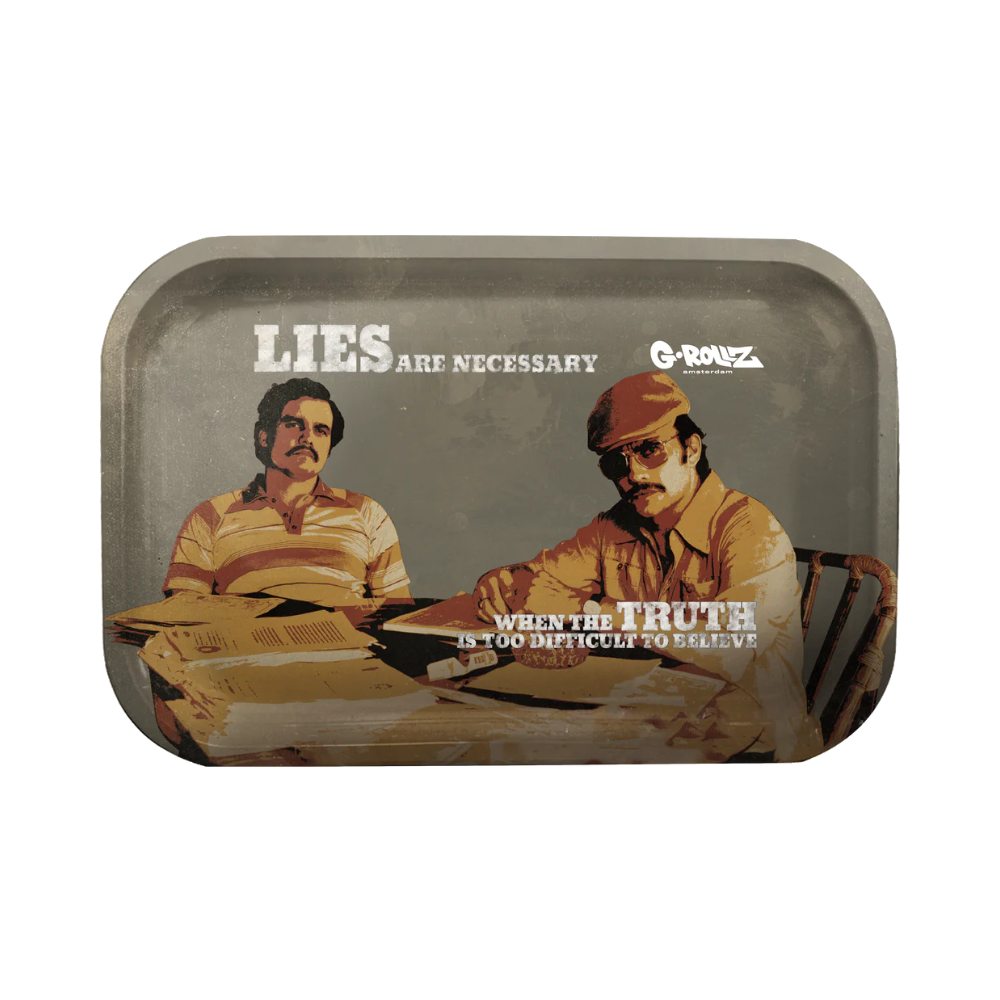 G-Rollz Narcos Truth Metal Rolling Tray - Large