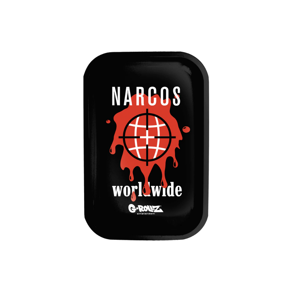 G-Rollz Narcos Worldwide Metal Rolling Tray - Small