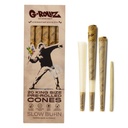 G-Rollz Banksy's Graffiti "Flower Thrower" Unbleached  King Size Cones - 20ct