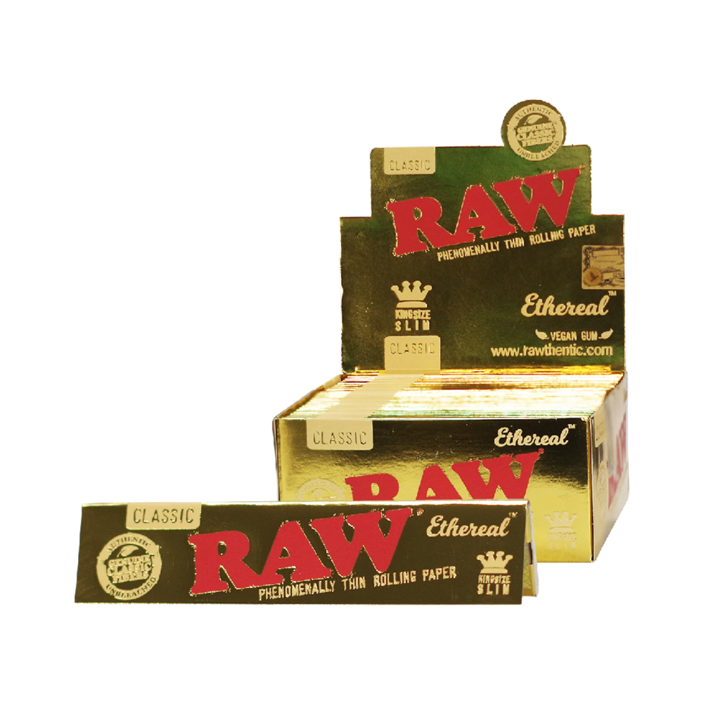 RAW Classic Ethereal King Size Slim Rolling Papers - 50ct