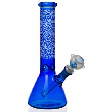 [WP 176 005] 10" 5mm Frosted Demon Glass Bong