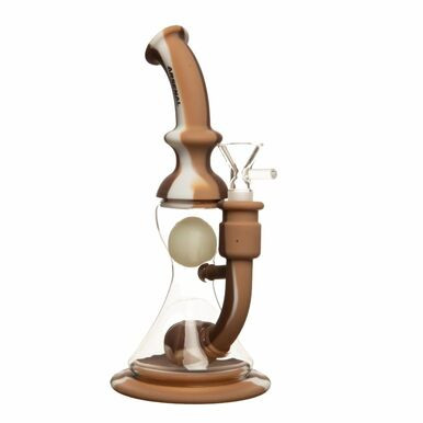 [H166] 10" Float Ball Silicone Dab Rig