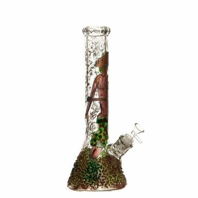 [MB 789] 14" 7mm Etched NSFW Glass Bong