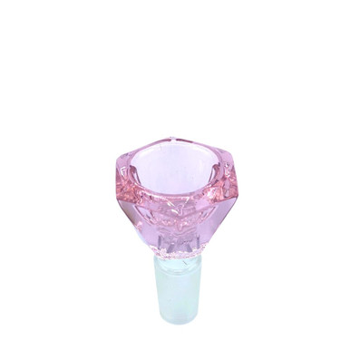 [HEXAGON GLASS BOWL] 14mm Crystal Hexagon Glass Bowl (Assorted Colors)