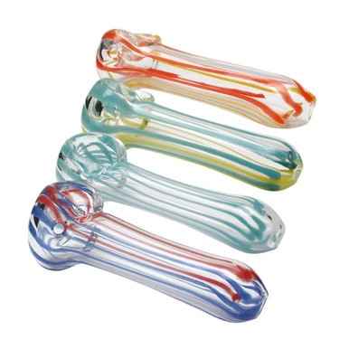 [2.5NORMAL 150] 2.5" Plain Stripes Hand Pipe - 150ct