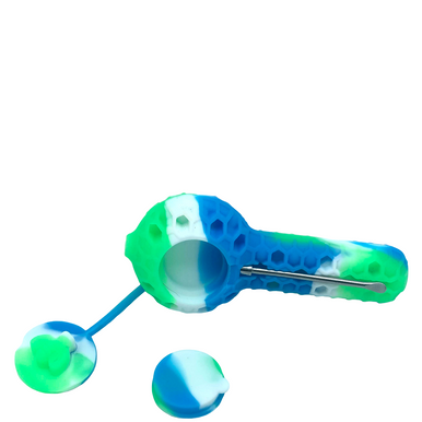 [HONEYBEE SILICONE PIPE] 4" Honeybee Silicone Hand Pipe
