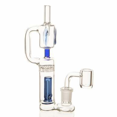 [VC-WP002-006] 6" Twin Dab Rig with Flat Top With Banger