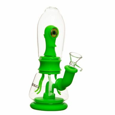 [H162] 8" Monster Double-Filter Silicone Water Pipe