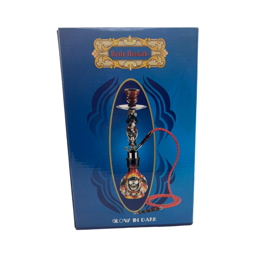 [1001238] 8" Resin Hookah Double Hose