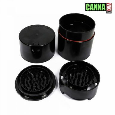 [TV2-G-SBK] CannaVac Lok Storage Container W/ Grinder