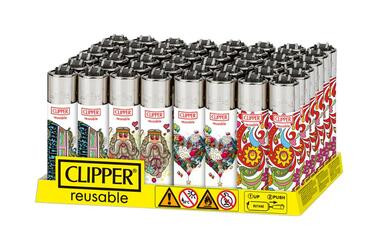 [HIPPIE LIGHTERS] Clipper Hippie Lighters - 48ct