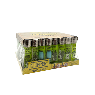 [CLIPPER THINK GRREN 48] Clipper Think Green Series Lighters - 48ct