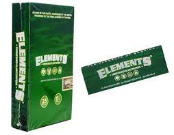 [ELEMENTS GREEN 11/4 PAPER 25] Elements Green 1 1/4 Rolling Paper - 25ct