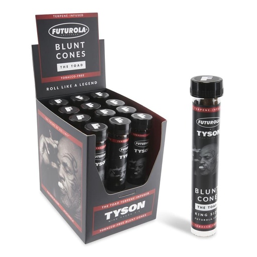 [20819500025628] Futurola x Tyson Ranch Terpene Infused Blunt Cones - 12ct