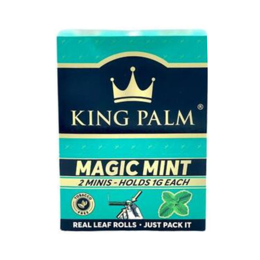 [KPALM 2-MINI MINT 20] King Palm 2 Mini Rolls Magic Mint - 20ct
