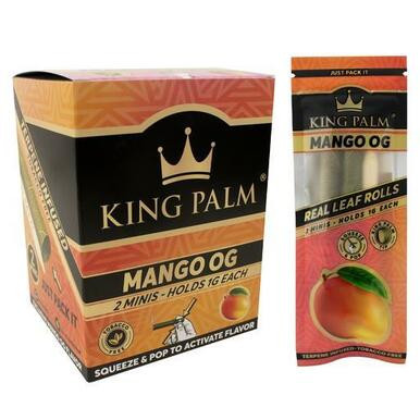 [KPALM 2- MINI MANGO OG 20] King Palm 2 Mini Rolls Mango OG - 20ct