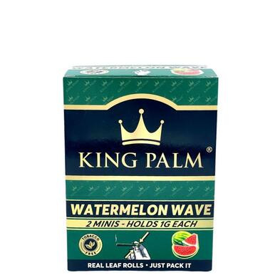 [KPALM 2 -MINI WATERMELON 20] King Palm 2 Mini Rolls Watermelon Wave - 20ct