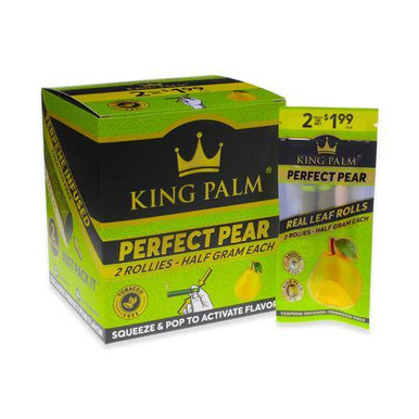 [KING PALM 2 ROLLIE PERFECT PEAR] King Palm 2 Rollie Perfect Pear - 20ct