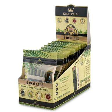 [0110854029008465] King Palm Organic 5 Rollies Pre-Rolled Wraps - 15ct