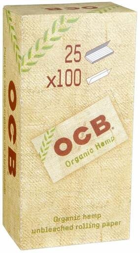 [OCB ORG HEMP DBL SW P 25] OCB Organic Hemp DBL Single Wide Rolling Papers - 25ct