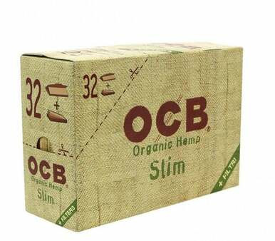 [OCB ORG SLIM P&F 32] OCB Organic Slim Papers & Filters - 32ct