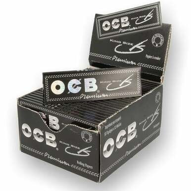 [OCB BLACK KS P 50] OCB Premium Black King Size Rolling Papers - 50ct