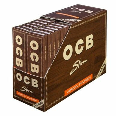 [OCB SLIM P&F 32] OCB Virgin Slim Papers & Filters - 32ct