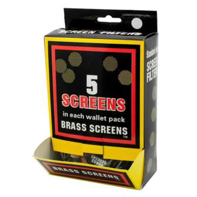 [BRASS PIPE SCREEN (20ct)] Pipe Screens Brass Wallet Pack - 20ct