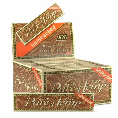 [PURE HEMP UNB KS P 50] Pure Hemp Unbleached King Size Rolling Papers - 50ct