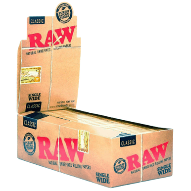 [RAW SW P 25] RAW Classic Single Wide Rolling Papers - 25ct