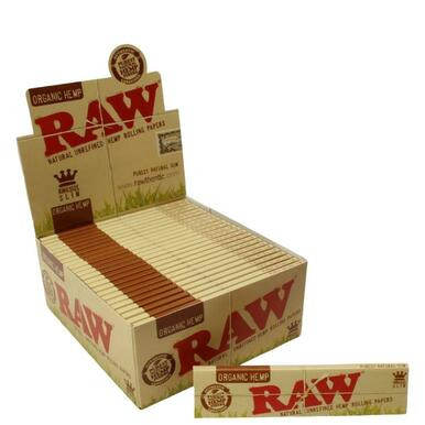 [RAW ORG HEMP KSS SLIM] RAW Organic Hemp KS Slim Rolling Papers - 50ct