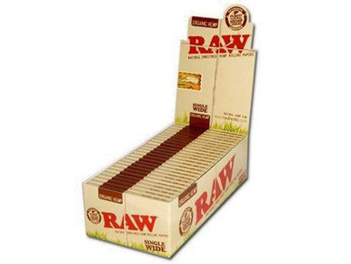 [RAW ORGANIC HEMP SW 50] RAW Organic Hemp Single Wide Papers - 50ct