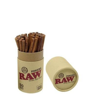 [RAW WD POKERS S] RAW Wood Pokers Small - 50ct