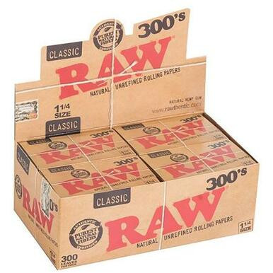 [RAW CLASSIC 300-40] Raw Classic 300s 1 1/4 Rolling Papers - 40ct