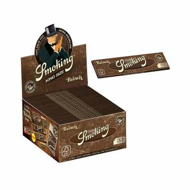 [SMOKING BROWN KS P 50] Smoking Brown King Size Rolling Paper - 50ct