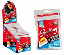 [SMOKING SBLUE F 10] Smoking Classic Slim Blue Gummed Filters - 10ct