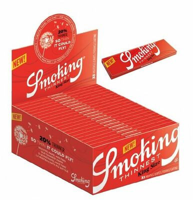 [SMOKING T KS P 50] Smoking Thinnest Rolling Paper King Size -50ct