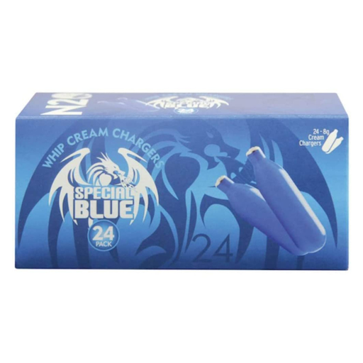 [SPECIAL BLUE CHARGER 24] Special Blue Whip Cream Chargers - 24ct