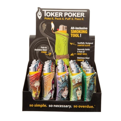 [TOKER POKER LADY LIBERTY] Toker Poker Lady Liberty Multi-Tool Lighter Sleeve - 25ct