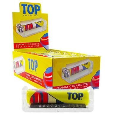 [86400320023] Top 70mm Glass Cigarette Rolling Machine - 12ct