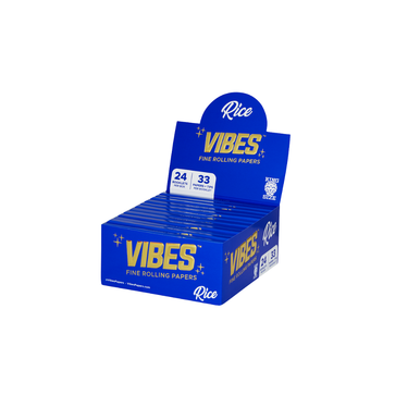 [VIBES RICE KS P&T 24] *BFS* Vibes Rice King Size Papers & Tips - 24ct