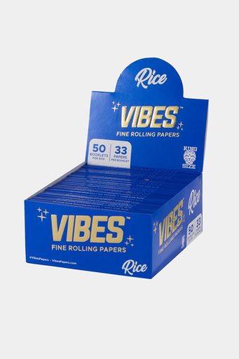 [VIBES RICE KS P 50] *BFS* Vibes Rice King Size Rolling Papers - 50ct