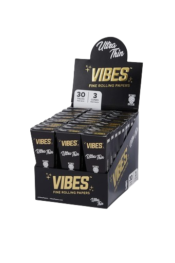 [VIBES UTHIN KS C 30] *BFS* Vibes Ultra Thin King Size Cones - 30ct
