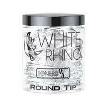 [CERAMIC TIPS 100] White Rhino 9mm Ceramic Round Tips - 100ct